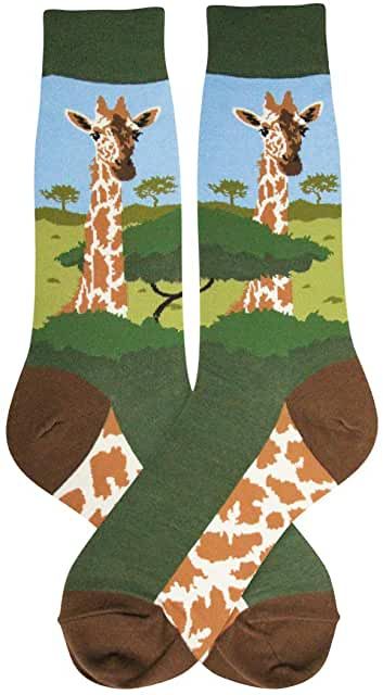 Amazon.com : giraffe socks men Mens Doctor, Giraffe Socks, Nurse Socks, Mens Novelty Socks, Dad Socks, Sock Lovers, Giraffe Pattern, Mens Crew Socks, A Giraffe