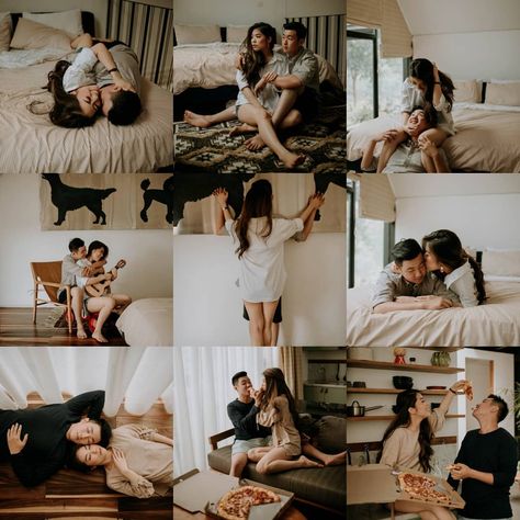 Prenup Theme Unique, Indoor Prewedding Concept, Inspirasi Foto Studio, Prenup Theme, Ide Prewedding, Prewed Studio, Cabin Resort, Prenup Shoot, Cuddle Weather