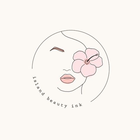 Hawaiian Logo, Illustration Design Ideas, Logo Design Women, Makeup Artist Logo Design, Lips Logo, Idea Logo, Lip Logo, Logo Feminine, Logo Generator