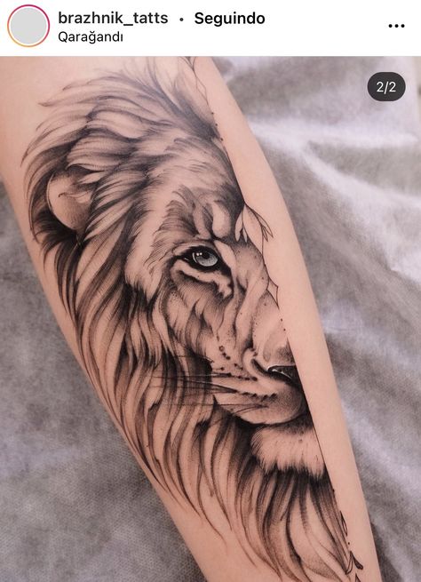 Lion With Arrow Tattoo, Half Lion Head Tattoo, Half Lion Half Butterfly Tattoo, Half Lion Tattoo Design, Half Lion Face Tattoo, Half Lion Tattoo, Lion Head Tattoos, Lion Tattoo Design, Writing Tattoos