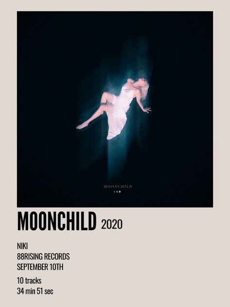 minimal aesthetic polaroid album poster for moonchild by niki from 88rising Niki Album Covers, Polaroid Album, Aesthetic Polaroid, Canvas Collage, Music Poster Design, Mini Calendars, Album Cover Design, Minimal Aesthetic, Room Posters