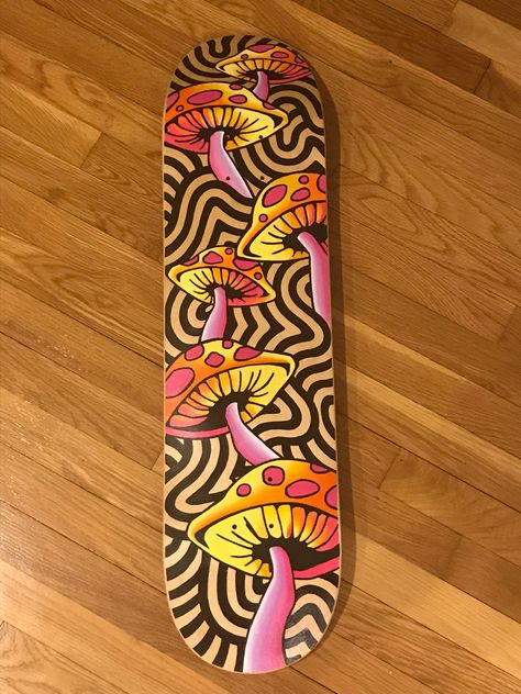 Skateboard deck art