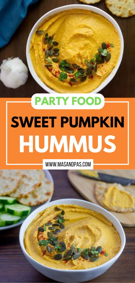 Indulge in the flavors of fall with our Sweet Pumpkin Hummus recipe! 🍂🎃 This creamy, spiced hummus is a delightful twist on a classic dip, perfect for autumn gatherings. Pair it with fresh veggies or pita chips for a tasty seasonal snack. #PumpkinHummus #FallRecipes #AutumnFlavors Easy Family Meals Kids, Hummus Dip Recipe, Pumpkin Hummus Recipe, Healthy Halloween Food, Creamy Pumpkin Soup, Awesome Appetizers, Pumpkin Dip, Pumpkin Hummus, Hummus Dip