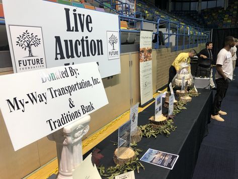 Live Auction Display Ideas, Auction Display Ideas, Silent Auction Display, Live Auction Items, Shower Melts, Fundraising Event, Display Signs, Silent Auction, Birmingham Alabama