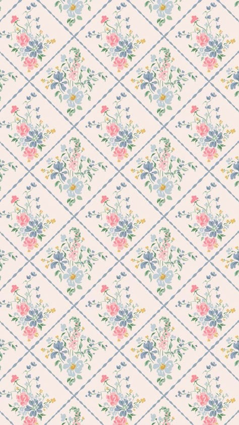 Fall Wallpaper Floral, Floral Pattern Wallpaper Iphone, Blue And Pink Floral Wallpaper, Background Floral Design, Vintage Wallpaper Floral, Vintage Americana Wallpaper Iphone, Soft Floral Background, Pink Floral Wallpaper Iphone, Floral Vintage Wallpapers