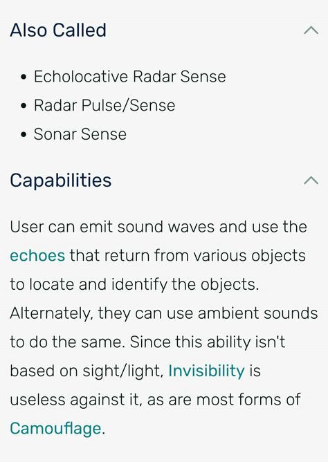 Hearing Super Power, Mutant Powers List, Sound Superpowers, Sound Powers Magic, Flight Superpower, Sound Powers, Kinetic Abilities, Unique Superpowers Ideas, Kinetic Powers