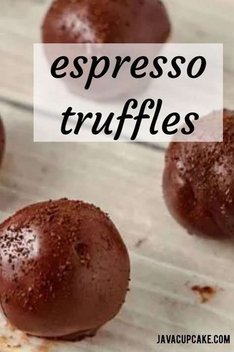 Espresso Truffles Recipe, Espresso Ganache, Espresso Truffles, Espresso Cake, Homemade Dark Chocolate, Espresso Recipes, Chocolate Ganache Cake, Frozen Chocolate, Oreo Truffles