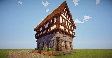 Village Minecraft, Minecraft Houses For Girls, Minecraft Houses Interior, House View, German Houses, Minecraft Houses Blueprints, Tree House Plans, German Architecture, Minecraft Medieval