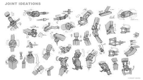 Visual Library Mechanical Joints Reference, Mechanical Joints Design, Robotic Joints, Mech Joints, Robot Joints, Mechanical Joints, 3d Printed Robot, Robot Mechanics, Robot Design Sketch