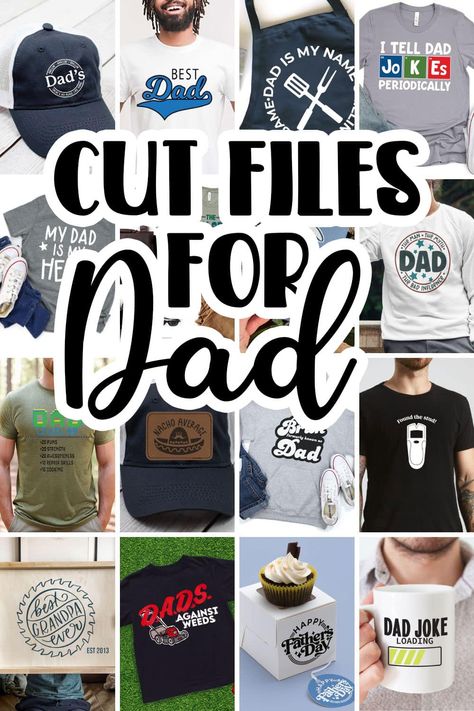 Create fun DIY Fathers day shirts with this list of free svg files. Free cut files are an easy way to create custom shirts for an occasion. This list of dad shirts is perfect for Fathers Day. Diy Father's Day Shirts, Free Cut Files, Father's Day Diy, Fathers Day Shirts, Seasonal Crafts, Svg Free Files, Dad Jokes, Crafty Diy, Dad To Be Shirts