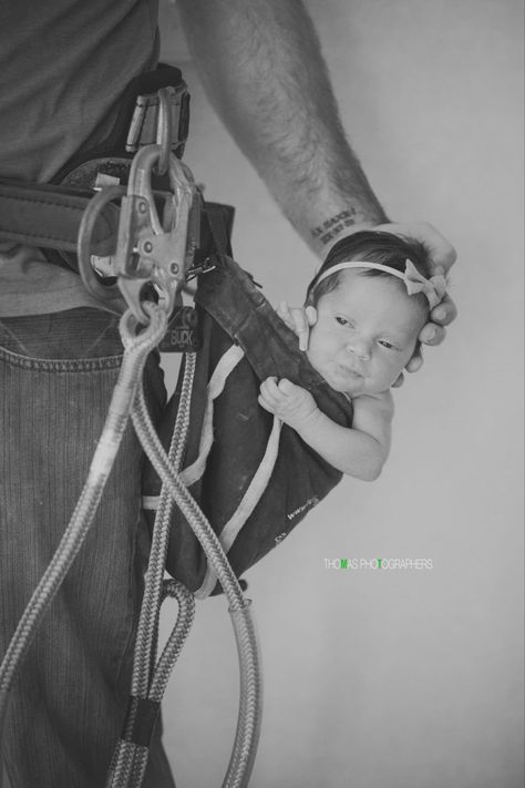 Lineman Newborn Pictures, Lineman Photo Shoot, Lineman Baby Pictures, Lineman Gender Reveal Ideas, Foto Newborn, Baby Boy Pictures, Pregnancy Photo, Future Children, Preparing For Baby