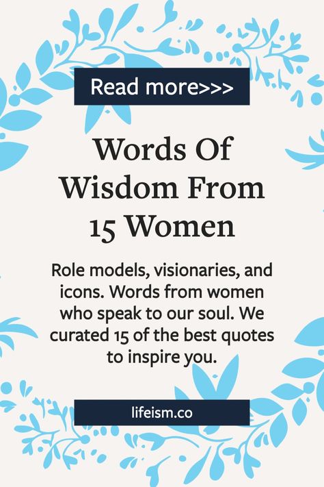 We live in a magnificent era of emerging womanhood. As women trailblaze their way to the top of each field, in their own unique way, we collected words of wisdom from them and put them all in one place. These women have taught us what it is to be authentic and vulnerable ‑‑ all while being truly magnificent. #womenempowerment #womanhood #lifeism Word Of Wisdom, Women Empowerment Quotes, Be Gentle With Yourself, You Are Important, Women Motivation, Famous Words, Empowerment Quotes, Quotes To Inspire, More Words