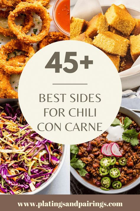 Sides Dishes For Chili, Chilli For A Crowd, What To Serve With Chilli, Sides For Chili Party, Chilli Side Dishes, Sides For Chili, What To Serve With Chili, Serve With Chili, Chili Side Dishes