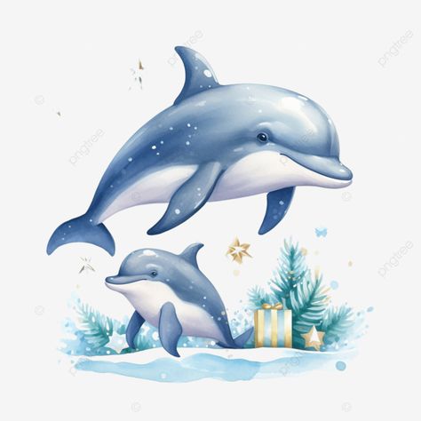 christmas greeting card with cute mommy and baby dolphin christmas animals cute santa christmas ca Dolphin Christmas, Baby Dolphin, Baby Dolphins, Cartoon Png, Mommy And Baby, Christmas Cartoon, Cute Santa, Cartoons Png, Animals Cute