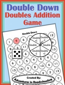 This product allows students to practice solving addition problems using doubles, doubles plus one, and doubles minus one.To play, students will:1) Roll a die.2) Spin the spinner to determine if they will find the double, double +1, or double -1 of the number they rolled.3) Solve the problem.4) Cove... Near Doubles Activities, Doubles Plus One, Near Doubles, 2nd Grade Math Games, Math Doubles, Math Tutoring, Math Center Games, Math Fluency, Classroom Style