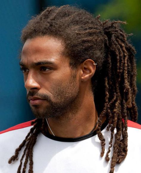 Dustin Brown, Dreadlocks Men, Dreadlock Hairstyles For Men, Curls Hair, Black Men Hairstyles, Curl Styles, Super Hair, Dreadlock Hairstyles, Creative Hairstyles