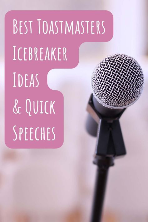 Impromptu Speech Topics, Toastmasters International, Icebreaker Ideas, Speech Script, 100 Years Celebration, Speech Topics, Direct Speech, Public Speech, Unique Facts