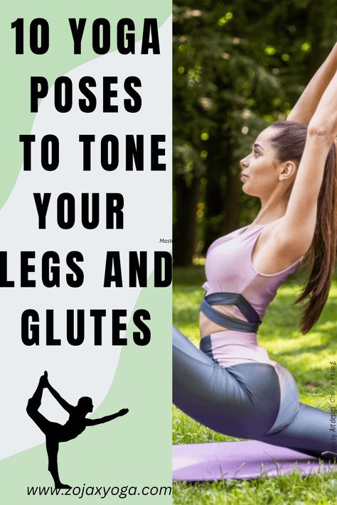 Yoga Poses to Tone Your Legs and Glutes Yoga Glutes, Yoga For Legs, Downward Dog Pose, Crescent Lunge, 10 Yoga Poses, Lord Of The Dance, Corpse Pose, Chair Pose, Dog Poses