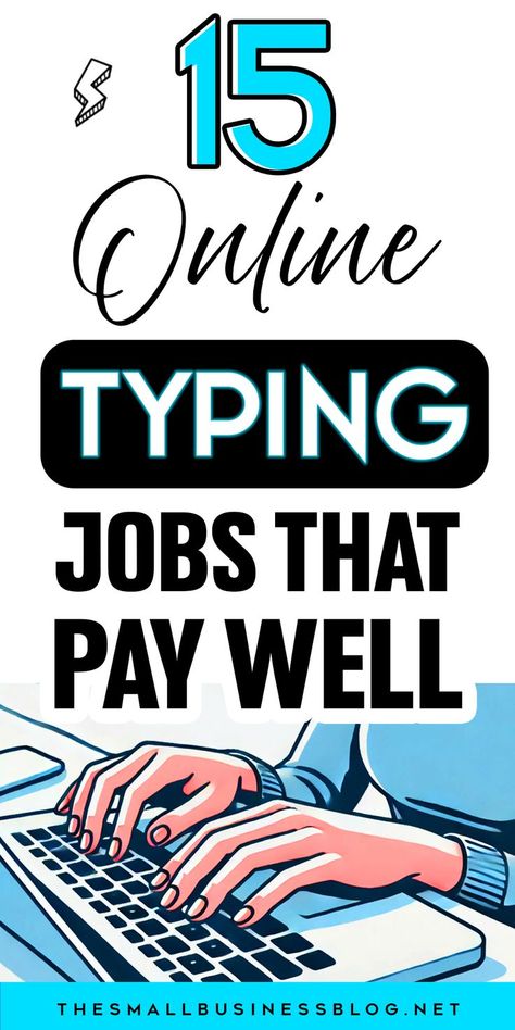 15 online typing jobs that pay well, featuring legit remote jobs and working from home ideas. Online Typing Jobs, Typing Jobs From Home, Wfh Job, Work From Home Careers, Legit Online Jobs, Easy Online Jobs, Typing Jobs, Earn Money Online Fast, Best Online Jobs