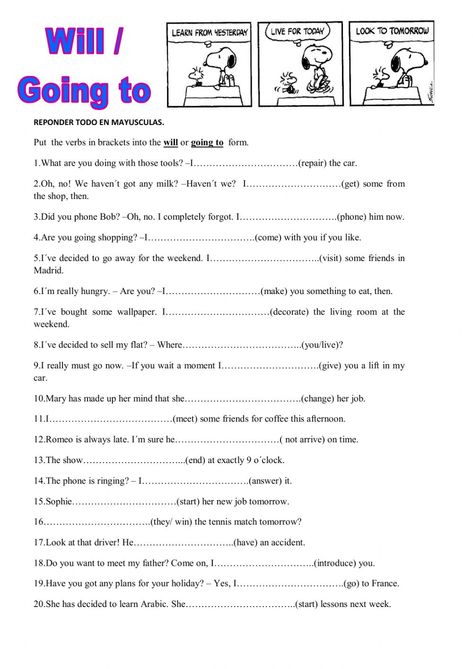 Will Vs Going To Worksheets, Will Or Going To Worksheet, Will Vs Be Going To Worksheet, Will And Be Going To Worksheet, Future Tenses Worksheets, Be Going To Worksheet, Future Continuous Tense Worksheet, Present Progressive Worksheet For Kids, Future Tenses English Grammar Worksheets