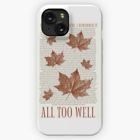 Get my art printed on awesome products. Support me at Redbubble #RBandME: https://www.redbubble.com/i/iphone-case/Taylor-Swift-All-Too-Well-aesthetic-eras-tour-Taylor-s-Version-by-Berry-Moon892/163617068.NK0VL?asc=u Cute Phone Cases Taylor Swift, Phone Cases Taylor Swift, All Too Well Aesthetic, Well Aesthetic, Taylor Swift Phone Case, Aesthetic Eras Tour, Phonecase Aesthetic, Aesthetic Era, Phone Things