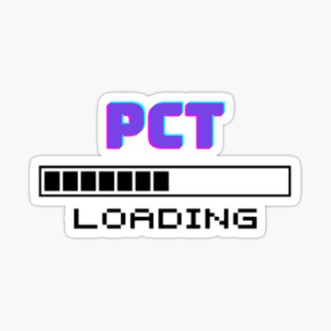 A PCT design with a retro, video game aesthetic. PCT is purple outlined in blue and pink, giving a unique feel. For other background color options- request through messages (bubblemail). • Millions of unique designs by independent artists. Find your thing. Pct Aesthetic, Retro Video Game Aesthetic, Video Game Aesthetic, Future Healthcare, Game Aesthetic, Goal Board, Becoming A Doctor, Retro Video, I School