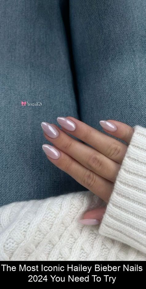 I've been on a major Pinterest spree, spending hours upon hours hunting down the most iconic Hailey Bieber nails that you absolutely need to try. Heily Bieber Nails 2023, Haily Biber Nailart, Hayley Bieber Nails, Haley Bieber Nails, Iconic Nails, Nails Hailey Bieber, Haley Bieber, Hailey Bieber Nails, Bieber Nails