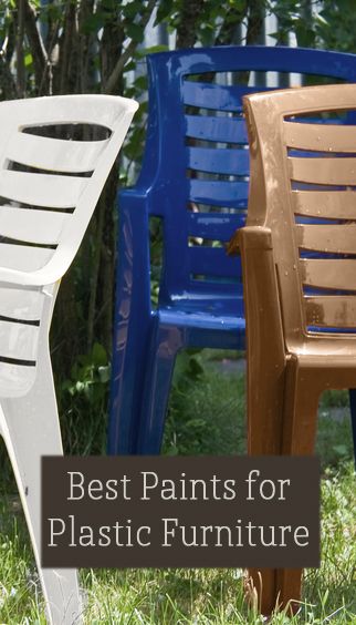 There are quite a few different kinds of plastic paints on the market.  They vary in quality.  Here are some of the best plastic paints Ive found: View the slideshow below to read more: Painting Plastic Furniture, Plastic Painting, Deco Marine, Plastic Chairs, Painting Plastic, Plastic Furniture, Painting Painting, Ikea Hacks, Redo Furniture