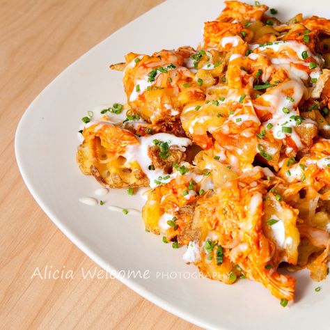 _MG_7629-1 Loaded Waffle Fries, Buffalo Chicken Fries, Chicken Fries, Buffalo Chicken Recipes, Chicken Stroganoff, Sides Recipes, Waffle Fries, Chicken Dip, Buffalo Chicken Dip