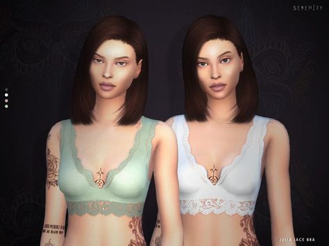 - HQ compatible  Found in TSR Category 'Sims 4 Sets' Lace Bra Top, Sims 4 Cc Skin, Sims 4 Teen, Lace Bra Set, Ts4 Cc, Sims 4 Clothing, Nursing Bra, Sims 4 Cc, Maxis Match