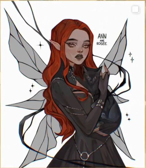 Dnd Fairy Character Art, Pixie Character Design, Dnd Fairy, Goth Fairy, D D Character Ideas, Dnd Races, Dnd Art, Rose Art, Art Poses