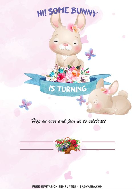 Get 9+ Watercolor Some Bunny Birthday Invitation Templates #free #freeinvitation2019 #birthday #disney #invitations #invitationtemplates Bunny Invitation Template, Bunny Birthday Invitations, Some Bunny Birthday, Bunny Invitations, Free Printable Invitations Templates, Bunny Party, Free Printable Invitations, Bunny Birthday, Disney Invitations