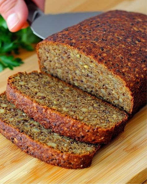 Barbara O'Neill Lentil Bread Recipe, Lentil Bread, Traditional Bread Recipe, Flaxseed Flour, Cream Filling Recipe, Gluten Free Vegan Bread, Marinated Tomatoes, Side Dishes For Chicken, Wfpb Recipes