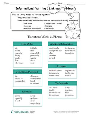 Transition Words For Informative Writing, Writing Transition Words, Informational Writing Graphic Organizer, Transition Words For Essays, Writing Transitions, Transition Words And Phrases, Writing Pieces, Cause And Effect Essay, Opinion Writing Prompts