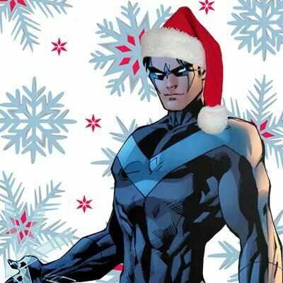 Merry Christmas! Nightwing Christmas Pfp, Nightwing Christmas, Nightwing Pfp, Batfam Art, Nighwing, Supernatural Christmas, Superhero Christmas, Titans Tv Series, Phone Widgets