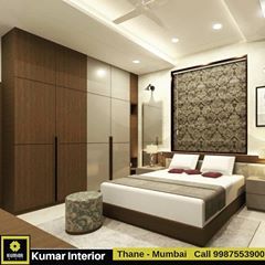 ❤️Kumar Interior -Specialized in Residential Interiors Thane- Mumbai❤️ ☑ 💯High Quality Services ✔️ ☑😍Cost effective Solutions✔️ ☑💓Delivery of project on committed time.⏲️ ☑😎 ONE-STOP Home Solution ☑ ✔️Unlimited modern designs🔎 ☑2D & 3D Floor plans facility available for your convenience👈 Home Interior enquiry Call 9987553900 Indian Bedroom Design, Indian Bedroom Decor, Indian Bedroom, Wardrobe Door Designs, Bedroom Interior Design Luxury, Bedroom Cupboard, Bedroom Cupboard Designs, Modern Bedroom Interior, Bedroom False Ceiling Design