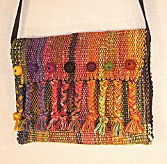 Mundo Hippie, Rigid Heddle Weaving Patterns, Pin Weaving, Sacs Tote Bags, Saori Weaving, Handwoven Bag, Diy Denim, Rigid Heddle Weaving, Tablet Weaving