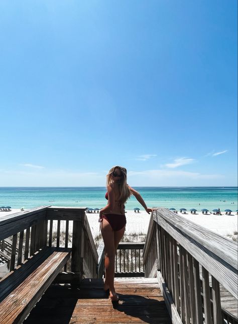 Beach Boardwalk Pictures, Boardwalk Pictures, Miramar Beach Florida, Florida Winter, Florida Aesthetic, Beach Inspo, Winter Beach, Photos Inspo, Beach Boardwalk