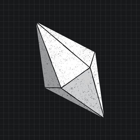 3D hexagonal bipyramid on a black background vector | free image by rawpixel.com / Kappy Kappy City Scene, Free Illustrations, Drawing Techniques, Free Image, Picture Photo, Design Resources, Black Background, Premium Vector, Free Images