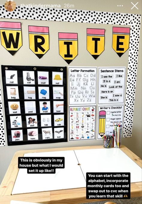 Independent Classroom Ideas, Tactile Literacy Activities, Writing Area Kindergarten, Preschool Writing Center Set Up, Writing Center Preschool Setup, Pre K Writing Center, Writing Station Preschool, Kindergarten Writing Center Setup, 1st Grade Center Ideas