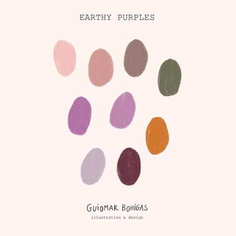 Earthy purples 💜 One of my favourite colour palettes, I definitely keep coming back to it again and again. I am planning on sharing a… | Instagram Purple Color Palettes, Wildflower Meadow, Earthy Color Palette, Once A Month, Workspace Inspiration, Favourite Colour, Color Inspo, Again And Again, Colour Palettes