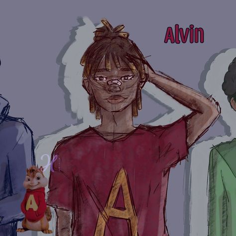 🐿️ Little sketch of Alvin and the Chipmunks • Human Version 🐿️ • It’s pretty easy to figure out which one is my fav! • • Time • 4h • • Tags • #digitalart #procreate #characterdesign #characterart #ocdrawing #myoc #digitalartist #alvinandthechipmunks #alvin #simon #theodore #fanart Alvin And The Chipmunks Human, The Chipmunks Fanart, Alvin And The Chipmunks Fanart, Alvin Simon Theodore, Acubi Fashion, Human Version, As Humans, Oc Drawings, Alvin And The Chipmunks