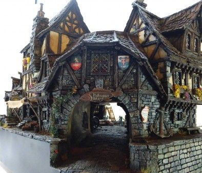 Planet Coaster, Gothic Buildings, Warhammer Terrain, Minecraft Medieval, Medieval Houses, Building Concept, Halloween Village, Wargaming Terrain, Fantasy House