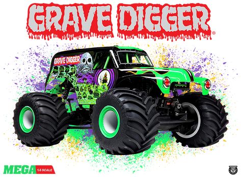 grave digger, us, car, cars, monster truck, truck, rc Grave Digger, Monster Trucks Birthday Party, Rc Monster Truck, Monster Truck Birthday, Rc Hobbies, Trucks Birthday Party, Rc Autos, Monster Jam, Rc Auto