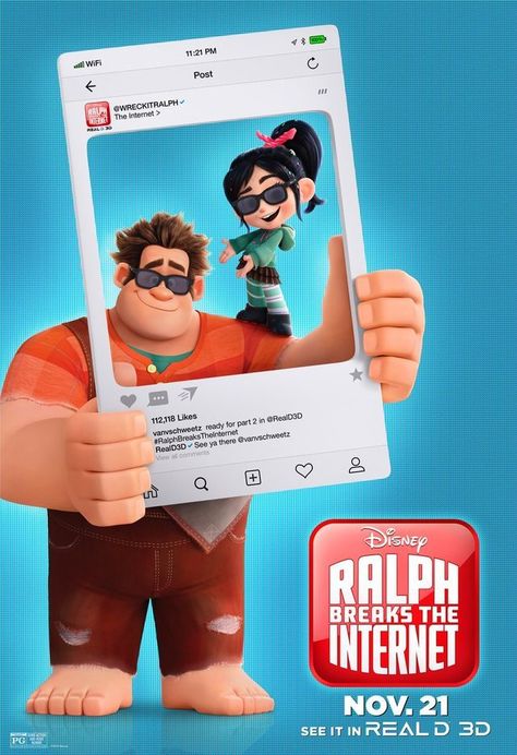 Wreck It Ralph Costume, Wreck It Ralph Movie, Vanellope Y Ralph, Disney Movie Posters, Ralph Breaks The Internet, Vanellope Von Schweetz, Disney Animated Movies, Film Clips, Disney Infinity