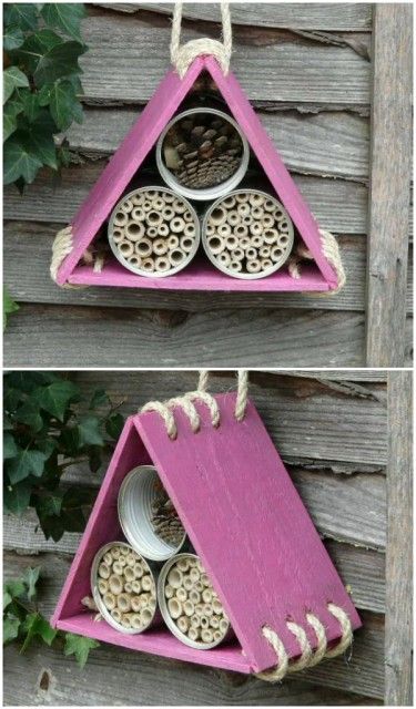 Insect Hotels Diy, Bug Houses For Kids To Make, Bug House Diy, Bug Hotels Diy, Bug Hotel Diy Kids, Bee Hotels Diy, Bug Hotel Ideas, Bee House Diy, Diy Bee House