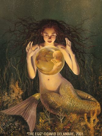 The Egg - David Delamare by Sarah D'wyn, via Flickr David Delamare, Mermaid Images, Fantasy Mermaids, Mermaid Photos, Mermaid Fairy, Real Mermaids, Mermaid Painting, Mermaid Dreams, Mermaids And Mermen