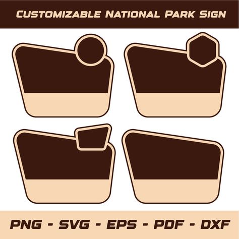 National Park Signs, Natural Birthday Party, National Park Sign, Park Signage, National Park Gifts, National Park Wedding, The Design Files, Sign Templates, Instant Download Etsy