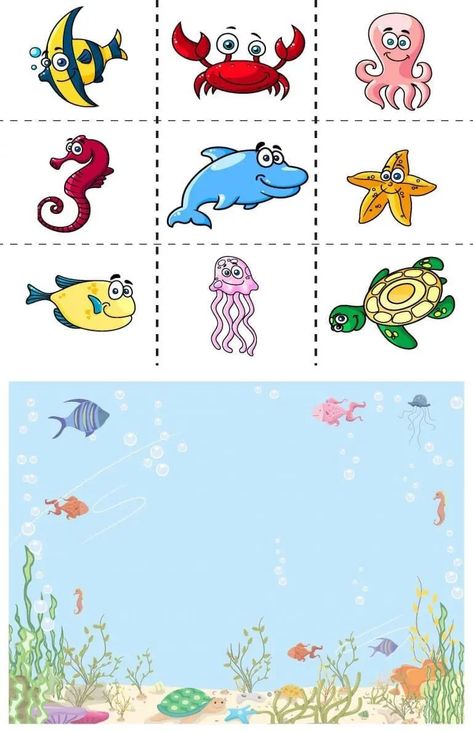 Occupational Therapy Goals, Ocean Activities Preschool, Animale Marine, Therapy Goals, Motor Coordination, Preschool Activities Toddler, Baby Play Activities, Kids Literacy, Learning English For Kids