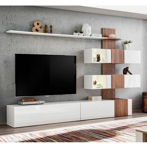 Tv Fal, Tv Unit Furniture Design, Laminate Furniture, Living Room Wall Units, Tv Unit Furniture, Tv Unit Interior Design, Wall Tv Unit Design, Living Room Tv Unit Designs, Living Room Tv Unit